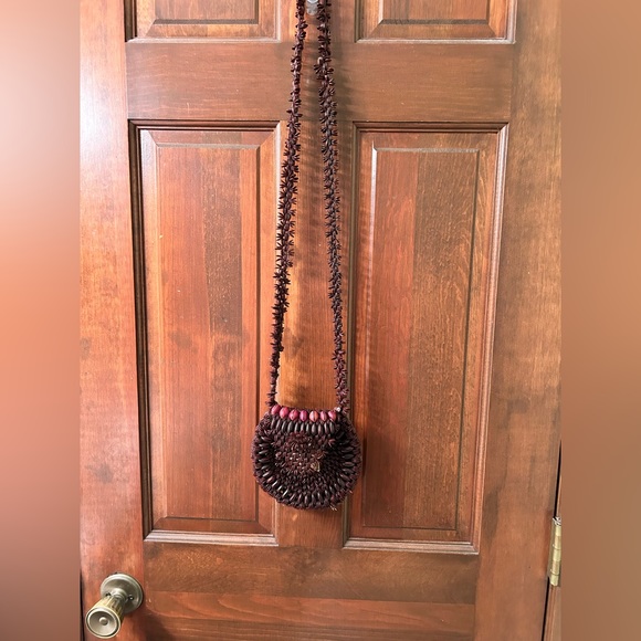 VTG Rare 60s Apple seed hand made purse. EUC no broken pieces. - Picture 2 of 10